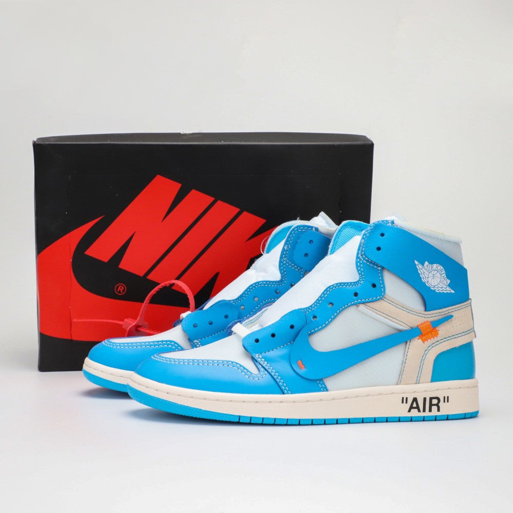 Off-white UNC Jordan 1s.